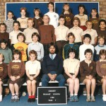 Teacher Ken Wyatt and the class of 1984 at Creaney Primary School