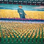 The hermit kingdom... reporting from a mass rally in Kim Jong-Il’s North Korea, 1996. Photo - Ben Hills.